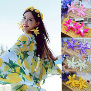 Hoa Tai Hoa Cỡ Lớn Bohemian Beach Vacation Long Hoa Tai Trang Sức Thời Trang Nữ Mới Về Hợp Kim Bạc Vàng