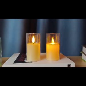 1 Nến điện tử vĩnh cửu xài pin 10cm đèn led decor dùng pin cúc áo nến led decor vĩnh cửu ly nến điện tử trang trí mùa lễ tết nến điện tử siêu sáng