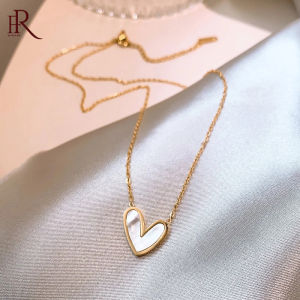 Frascati Classic Shell Heart Pendant: A Stylish Stainless Steel Necklace