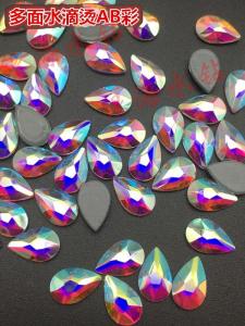 Colorful Nail Art Rhinestones Mixed Assorted Shapes 30pcs Hotfix AB Drill Decorations for Manicure Fashion Jewelry Accessories