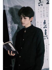 New Chinese Style Mens Suit Zhejiang Suit High Fashion College Class Uniform Adult Ceremony Western Suit Casual Long Sleeve