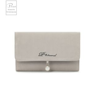 Portable Jewelry Storage Bag Velvet Material Simple Style for Desktop Necklace Earring Ring Watch Small Accessories Organizer