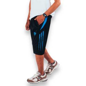 YS Celana 3/4 Pria Sporty Celana Pendek Cowok Short Pants - Strip Biru