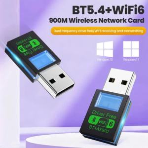 elough | AX900 USB WiFi 6 Bluetooth 5.4 Adapter 2in1 Dual Band 2.4G&5GHz USB Network Wireless WiFi Receiver Driver Free For Win 10/11