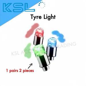 1 pairs 2 pieces Car Motor Bicycle Tyre Light Lampu Tayar Kereta Lampu Tayar Basikal Lampu Tayar Motor