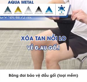 Đai bảo vệ đầu gối loại siêu nhẹ Phiten supporter knee soft type super light AP254014/AP254016