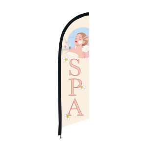 Foot Massage SPA Promotion Poster Feather Flag Only Flag Without Pole Beach Flag Custom Outdoor Advertising Decoration