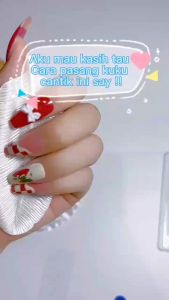 AliMaMa - SET KUKU PALSU 24 PCS WARNA POLOS - Fake Nail Art Design Tahan Air Gratis Lem Cair Medan