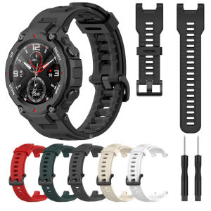 Silicone Strap for Amazfit T-REX T-Rex Pro Smart Watch Strap Watchband T-Rex Smart Watch Sport band Bracelet With Tool Accessory