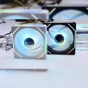 [Vktech] ปริซึม 5pro สองสายบาร์ไปข้างหน้า / ย้อนกลับทิศทางลมสามด้านเลนส์อินฟินิตี้เรืองแสง 3PIN ARGB ซิงโครนัส + 4PIN PWM ควบคุมอุณหภูมิ 12CM กรณีคอมพิวเตอร์เดสก์ท็อปพัดลมระบายความร้อนเงียบ 26 ชิ้น ARGB ลูกปัดโคมไฟ