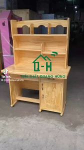 BỘ BÀN HỌC SINH GỖ THÔNG LIỀN KỆ GIÁ RẺ TẠI XƯỞNG GIAO NHANH HCM