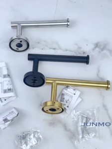 JUNMO Stainless Steel Drilling Toilet Paper Holder Bathroom Mount Toilet Paper Rack