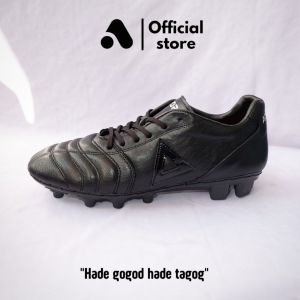 Aozora Promo sepatu bola terbaru aozora lugga fullblack nyaman dipakai bahan kulit 100 %