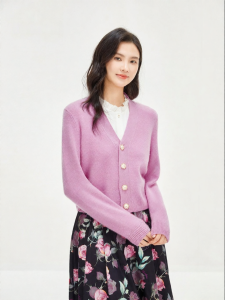 Koradior | Spring Youthful Elegant V-Neck Knit Sweater