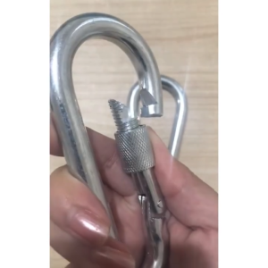 Heavy Duty Metal Carabiner Clip with Lock Rust-Resistant Snap Hook for Camping & Hiking–Homelift Ph