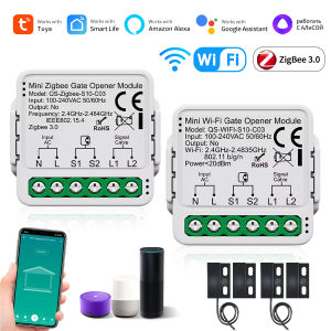 Tuya WiFi Zigbee Garage Door Opener Controller Smart Gate Opener Module Smart Life APP Alexa Google Home Alice Voice Control
