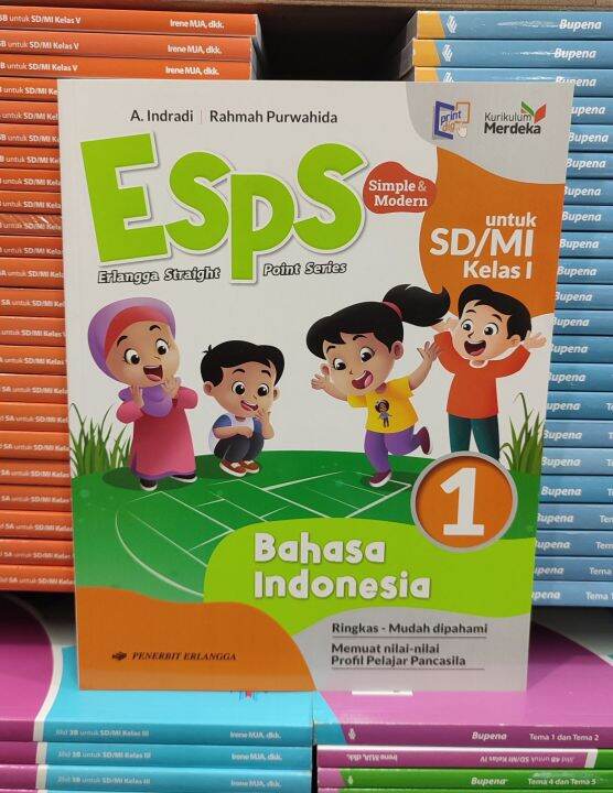 Buku ESPS Bahasa Indonesia Untuk SD/MI Kelas I Erlangga Kurikulum ...