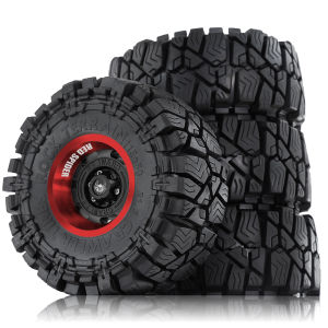 4pcs Metal 1.9 Beadlock Wheel Rim Hub with 115mm Tire for 1/10 Rc4wd WRAITH Tamiya Axial SCX10 D90 HPI RC Car Spare Part