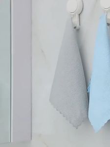 [2/5PCS] Worthbuy Cleaning Cloth Micro-Fiber Towel Absorbent Kitchen Towel Dish Cloth Kain Lap Meja Tuala Pinggan