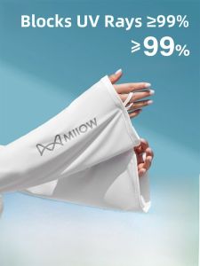Miiow | Cat Person Ice Silk Sun Protection Sleeve Covers Summer Driving Cycling Loose Ice Sleeve Womens Style 2024 New Hand Sleeve