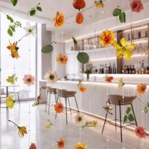 1/2Pcs 180CM Artificial Flowers Vine Silk Fake Flower Garland String Hanging Wedding Decoration Home Wall Decor Wreath Ornament