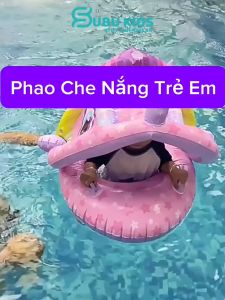 Phao bơi cho bé có mái che phao bơi xe oto cá mập khủng long nhiều màu sắc (có thể tháo rời) Subu Kids