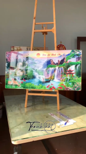 Tranh Phong Thủy Sơn Thủy tráng gương 2