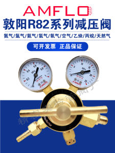 AMFLO Bronzed Hydrogen Helium Reduction Valve R82IN-125 Thread Connection Air Pressure Operation Dual Direction Flow