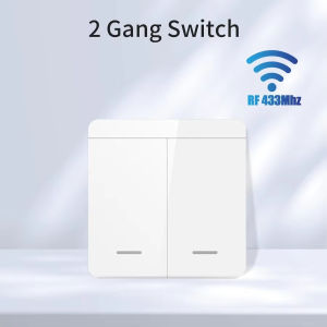 Tuya Smart WiFi Switch RF 433MHz Wireless Light Switch 1/2/3Gang Wall Switch Smart Life APP Voice Control With Alexa Google Home