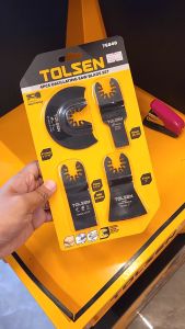 Tolsen 4pcs OSCILLATING Saw Blade Set w/ Quick Release Hole Type (Universal Compatible) 76840