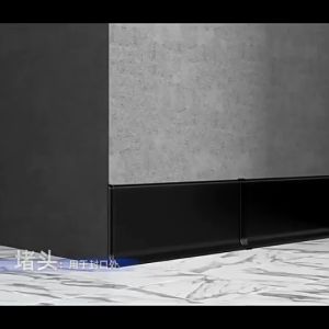 2M Panjang Lish Alumunium / Plin Skirting Board / Lis Sudut Dinding / Aksesoris Plint Lantai