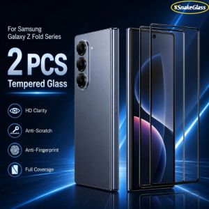 2PCS HD Tempered Glass for Samsung Galasy Z Fold 7 6 5 4 3 2 Screen Protector Film Easy Install Scratch-resistant Durable