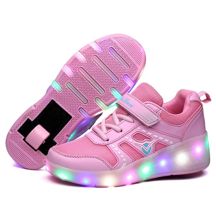 Heelys Boys and Girls Single and Double Wheels Rollerskate Flashing ...