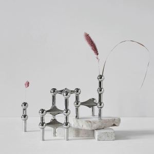 Stackable Metal Candle Holder Stoff Molecular Structure Table Decoration Nordic Style Branch Candle for Home Decor Gift