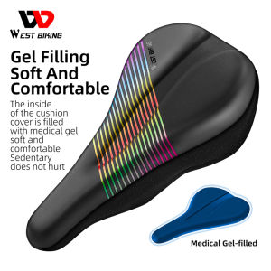 Tây đi xe đạp bọc yên xe đạp yên xe đạp êm ái bọc gối Gel chống sốc bọc gối không thấm nước thoáng khí PU yên Bìa Phụ Kiện Xe Đạp