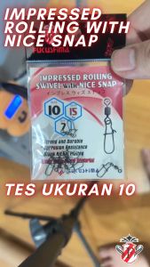 Impressed Rolling Swivel With Nice Snap Black Nickel Fukushima