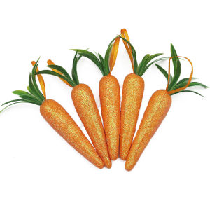 ทำเองได้ที่บ้านแครอทจำลองขนาด12*2ซม. 5ชิ้น/แพ็คของตกแต่งงานเลี้ยงอีสเตอร์จี้อีสเตอร์ปาร์ตี้สุขสันต์วันอีสเตอร์สวยงาม