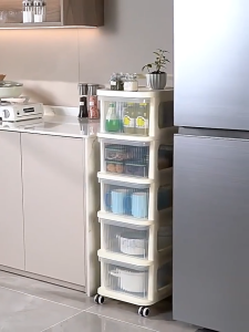 Rak Troli Susun Serbaguna Rak Troli penyimpanan Organizer Rak Troli Storage Kabinet Multifungsi