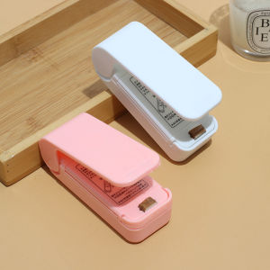 Mini Vacuum Sealer Machine for Home Use Plastic Bag Food Preservation Snack Sealing Machine with Clamp Small Size Kitchen Tool