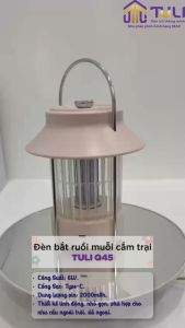 Đèn Bắt Muỗi Thông Minh Cao Cấp Tuli Q45 - Đen Thu Hút Diệt Đuổi Côn Trùng Công Suất 6W An Toàn Không Độc Hại Bảo hành 2 năm - TULI VN1