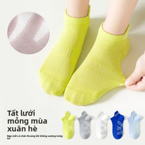 Tất trẻ em MiiOW Cat Man làm bằng lưới mỏng dài đến bắp chân thoáng khí thoải mái