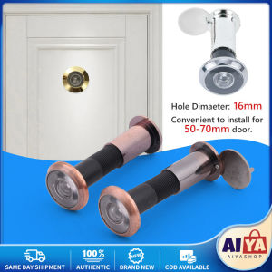 Metal Door Viewer Cover & Wide Angle Home Security Peephole