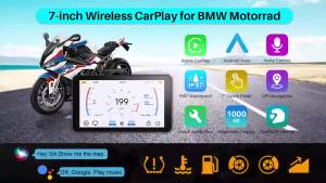 Motorcycle Carplay Screen for BMW R1200GS ADV/ R1250GS Monitor Wireless Carplay Android Auto Display Motorcycle GPS