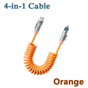 USB Type-C Orange/Blue Phone Charge Cable USB Type-C to PD Fast Charging Data Line for iPhone Xiaomi LED Lamp Charge Cable