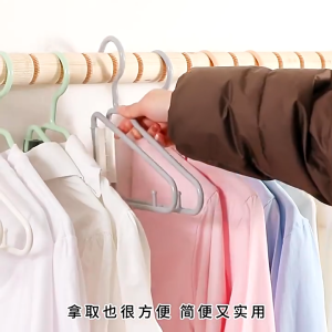 5Pcs Foldable Hangers Travel Hotel Folding Clothes Hanger Universal Size Household Clothing Cabinet Storage Hanger