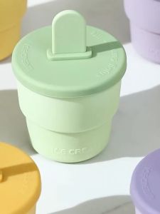 PRADO MALAYSIA BPA-Free Silicone Ice Cream Mold DIY Ice Cream Popsicle Mold 80mL Wit Lid Baby Safe Acuan Ais Krim 冰棒模具