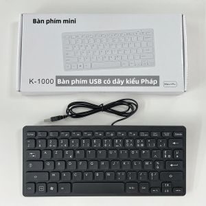 Bàn Phím Mini Có Dây USB 78 Phím Hỗ Trợ Đa Ngôn Ngữ Cho Máy Tính Để Bàn Và Máy Tính Xách Tay - Tiếng Nhật Tiếng Đức Tiếng Nga Tiếng Pháp Tiếng Tây Ban Nha - Bàn Phím Mỏng