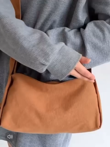 Minimalist Canvas Crossbody Shoulder Bag [Original Factory High Quality Material] [SG Ready Stock]