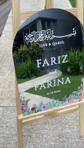 [SG] Wooden Easel Stand Display Stand Tabletop Sign Holder Wedding Sign Stand Photo Display