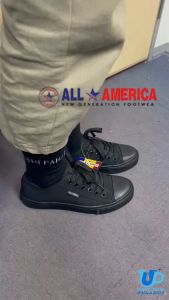 Original All America Secondary School Shoes Kasut Sekolah Menengah Warna Hitam Bertali Kasut 3337AB